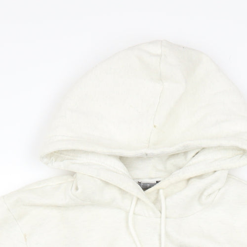 Puma Women Ivory Pullover Hoodie Medium Hooded Sweatshirt