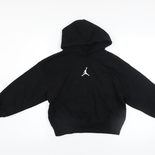 Jordan Boys Black Pullover Hoodie 10-12 Years Fleece Hooded Sweatshirt