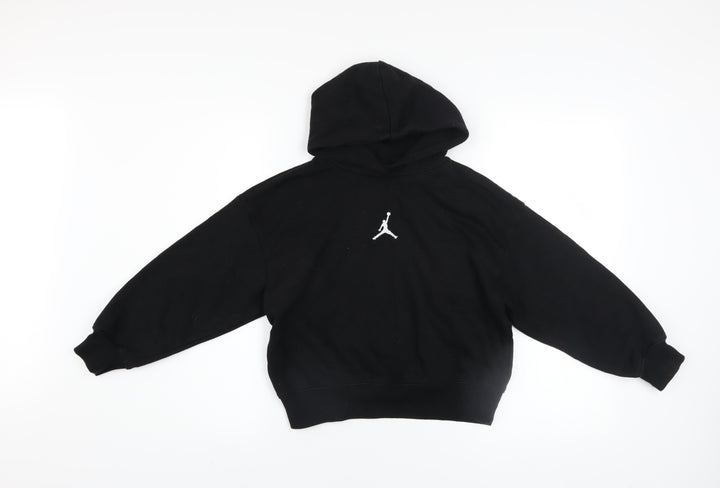 Jordan Boys Black Pullover Hoodie 10-12 Years Fleece Hooded Sweatshirt
