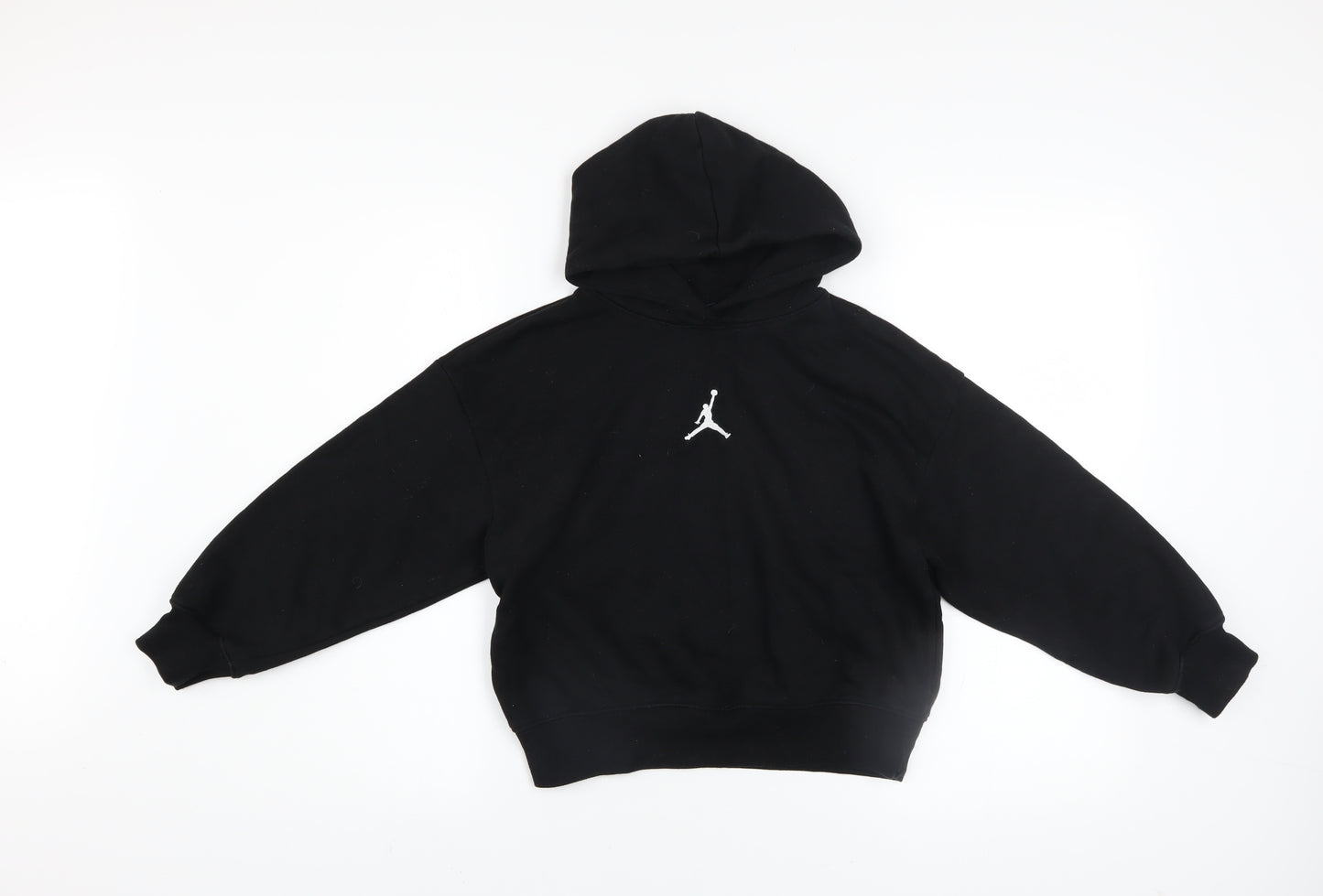 Jordan Boys Black Pullover Hoodie 10-12 Years Fleece Hooded Sweatshirt