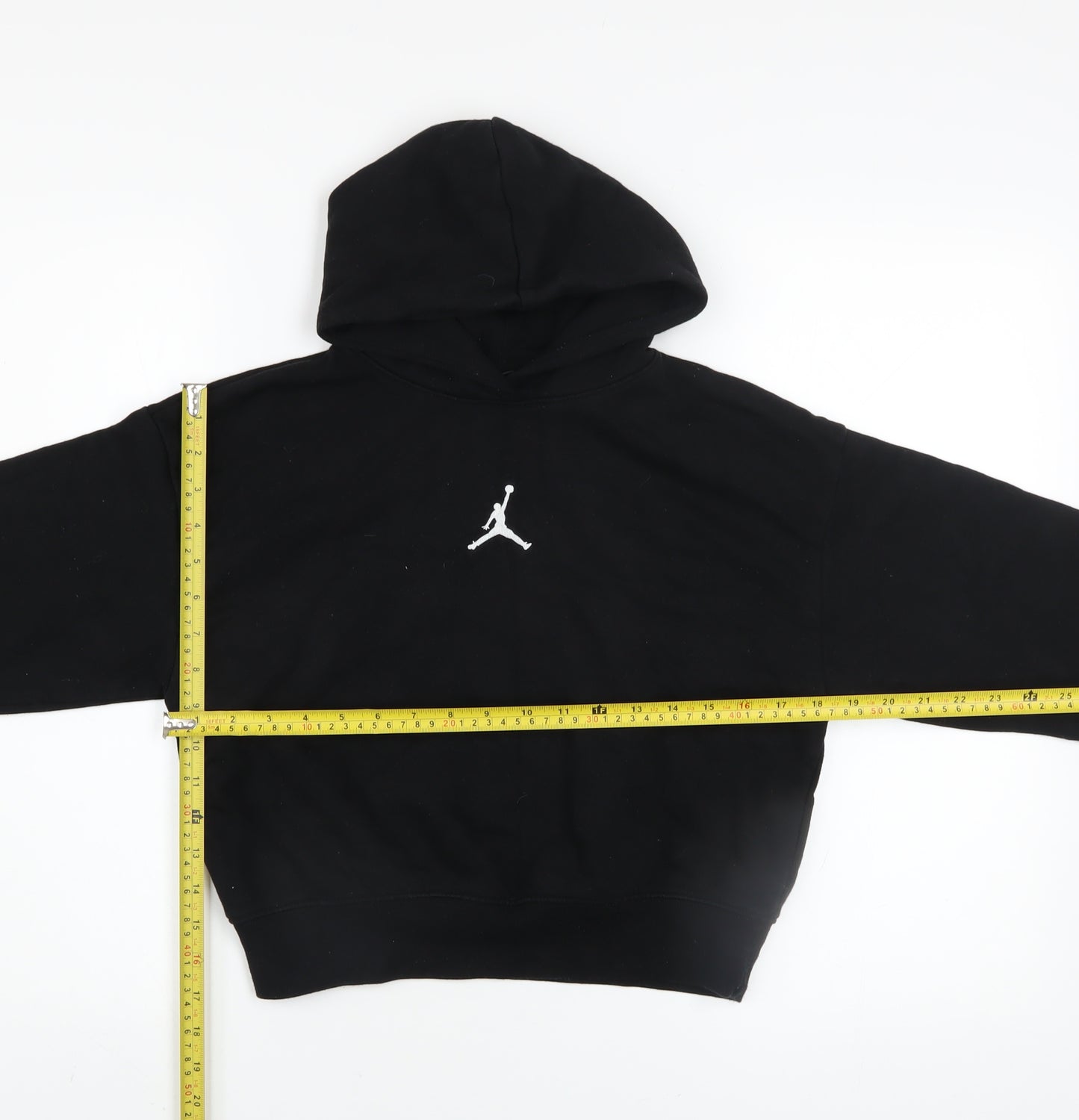 Jordan Boys Black Pullover Hoodie 10-12 Years Fleece Hooded Sweatshirt