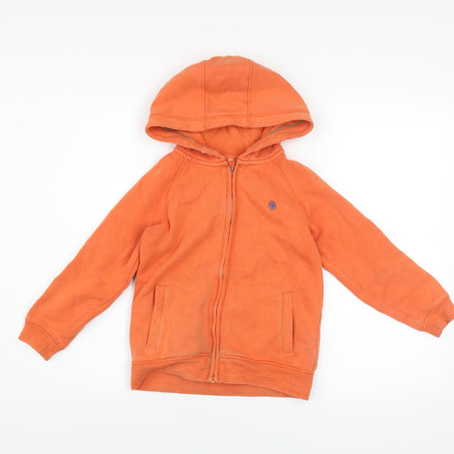 FatFace Boys Orange Tiger Full Zip Hooded Sweatshirt 7-8 Years