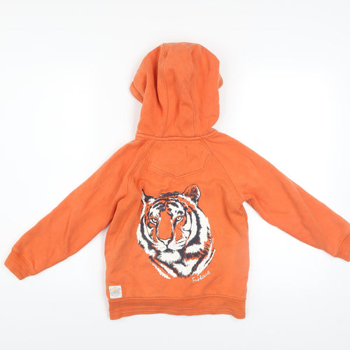 FatFace Boys Orange Tiger Full Zip Hooded Sweatshirt 7-8 Years