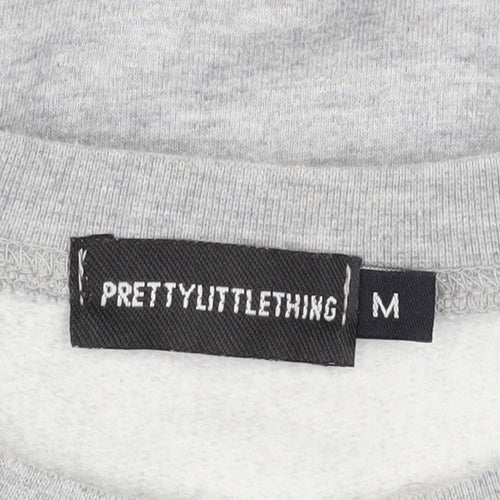 PrettyLittleThing Unisex Grey Colorado Graphic Pullover Sweatshirt M