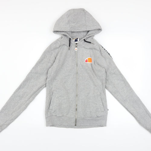 Ellesse Womens Grey Size 6 Full Zip Hoodie Jacket