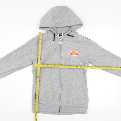 Ellesse Womens Grey Size 6 Full Zip Hoodie Jacket