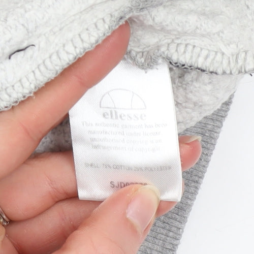 Ellesse Womens Grey Size 6 Full Zip Hoodie Jacket