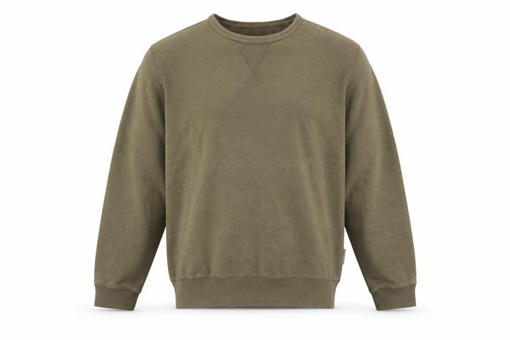 French Connection Men's Green Cotton Blend Crew Neck Sweatshirt Size L