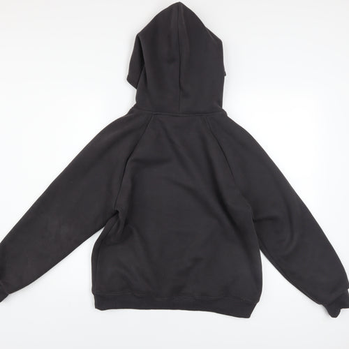 Devil Wing Boys Black Pullover Hoodie Size 12-13 Years Fleece Cotton Blend