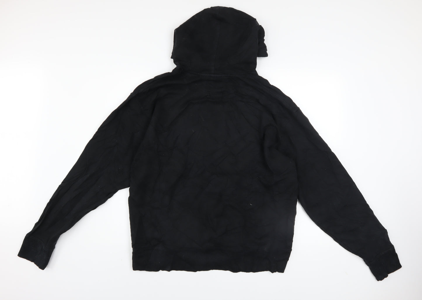 Champion Men's Black Pullover Hoodie Size L Sports Logo Fleece