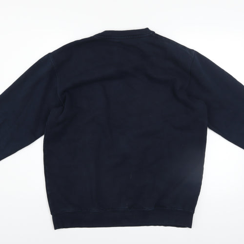 Cotton Traders Men's Blue Crew Neck Pullover Sweatshirt M