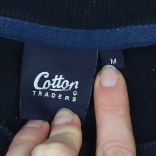 Cotton Traders Men's Blue Crew Neck Pullover Sweatshirt M