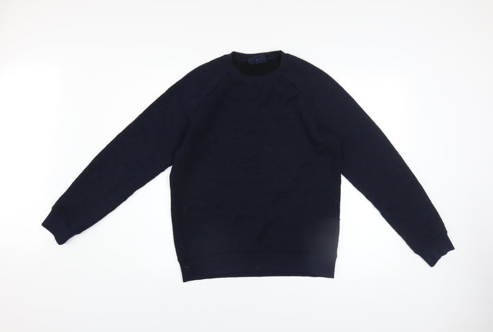 Armani Jeans Men's Blue Small Pullover Sweatshirt Regular Fit