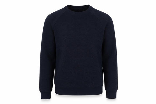 Front view of Armani Jeans Men's Blue Small Pullover Sweatshirt Regular Fit