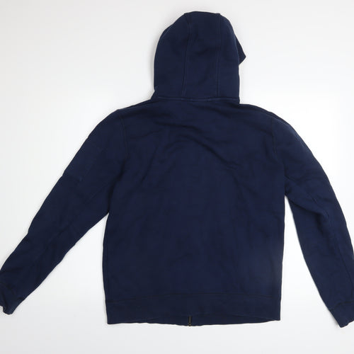 Adidas NEO Men’s Blue Full Zip Hoodie Size M Cotton Blend