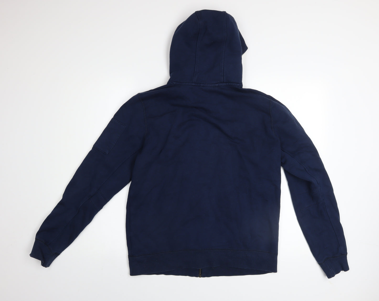 Adidas NEO Men’s Blue Full Zip Hoodie Size M Cotton Blend