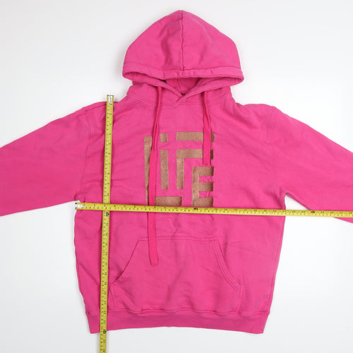 Acti Life Women's Pink Pullover Hoodie Large Cotton Blend