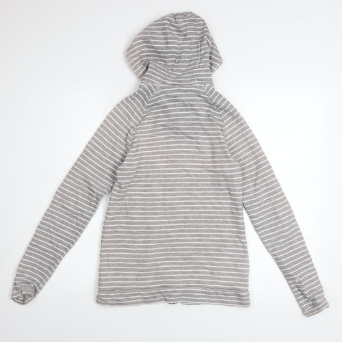 Mountain Warehouse Womens Grey Striped Full Zip Hoodie Size 8