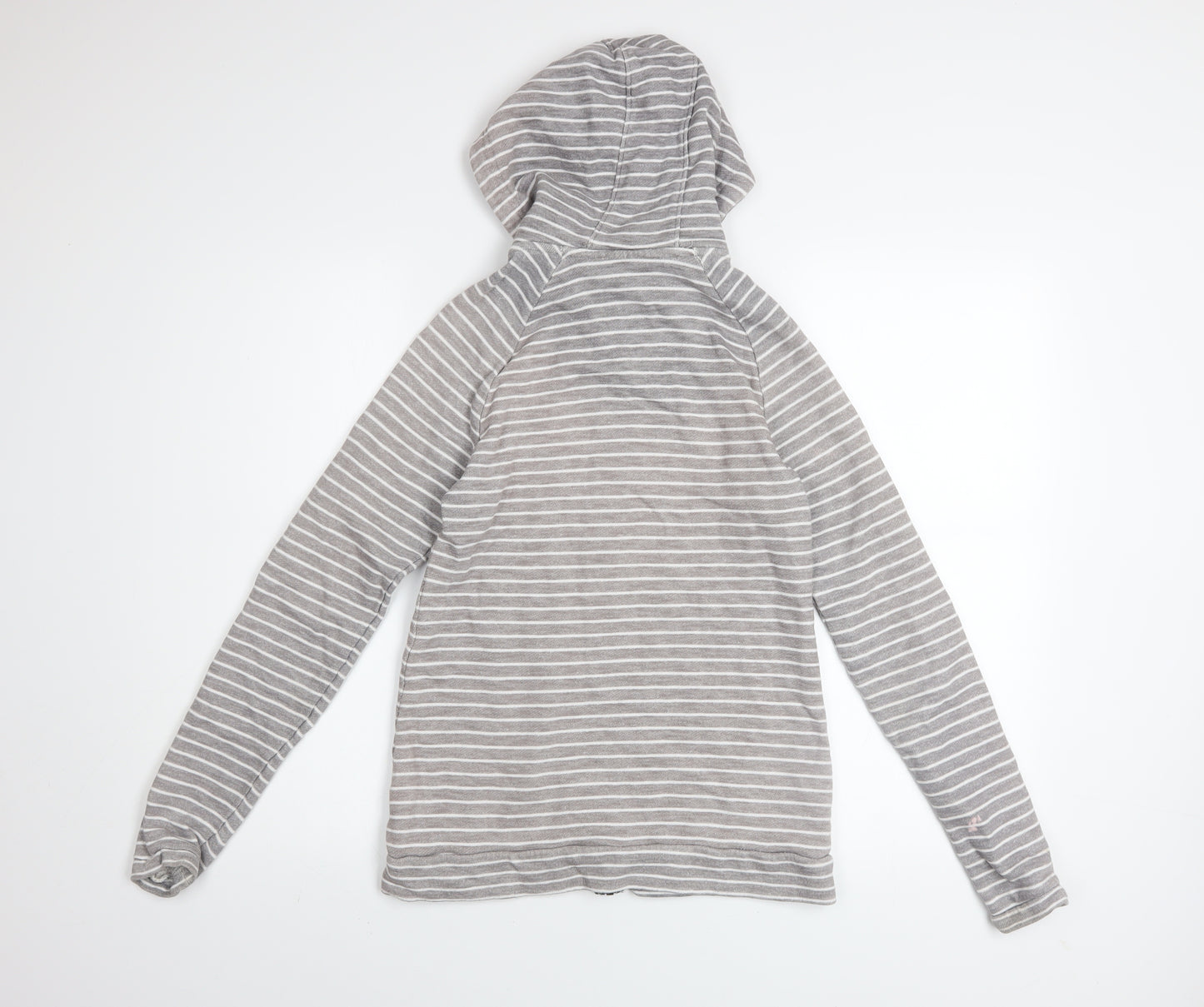 Mountain Warehouse Womens Grey Striped Full Zip Hoodie Size 8