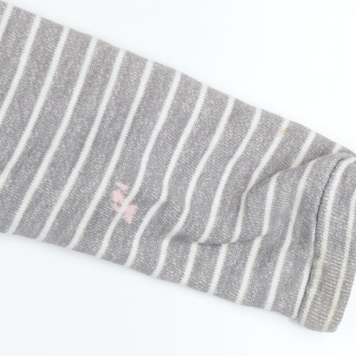 Mountain Warehouse Womens Grey Striped Full Zip Hoodie Size 8