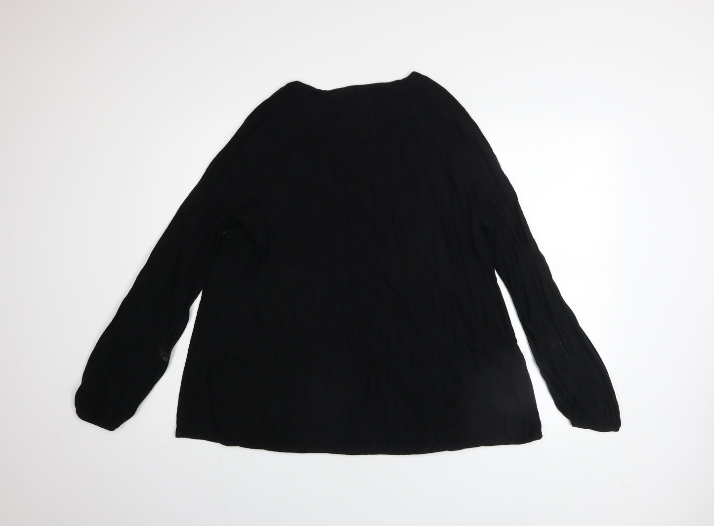 Monari Women’s Black Long Sleeve Knit Blouse Size 20
