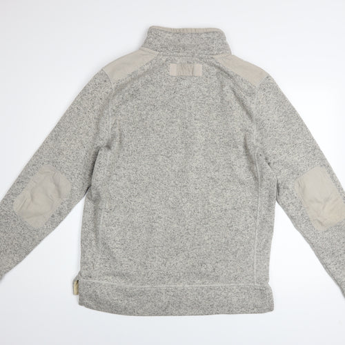 FatFace Men's Grey Henley Sweatshirt M Regular Fit