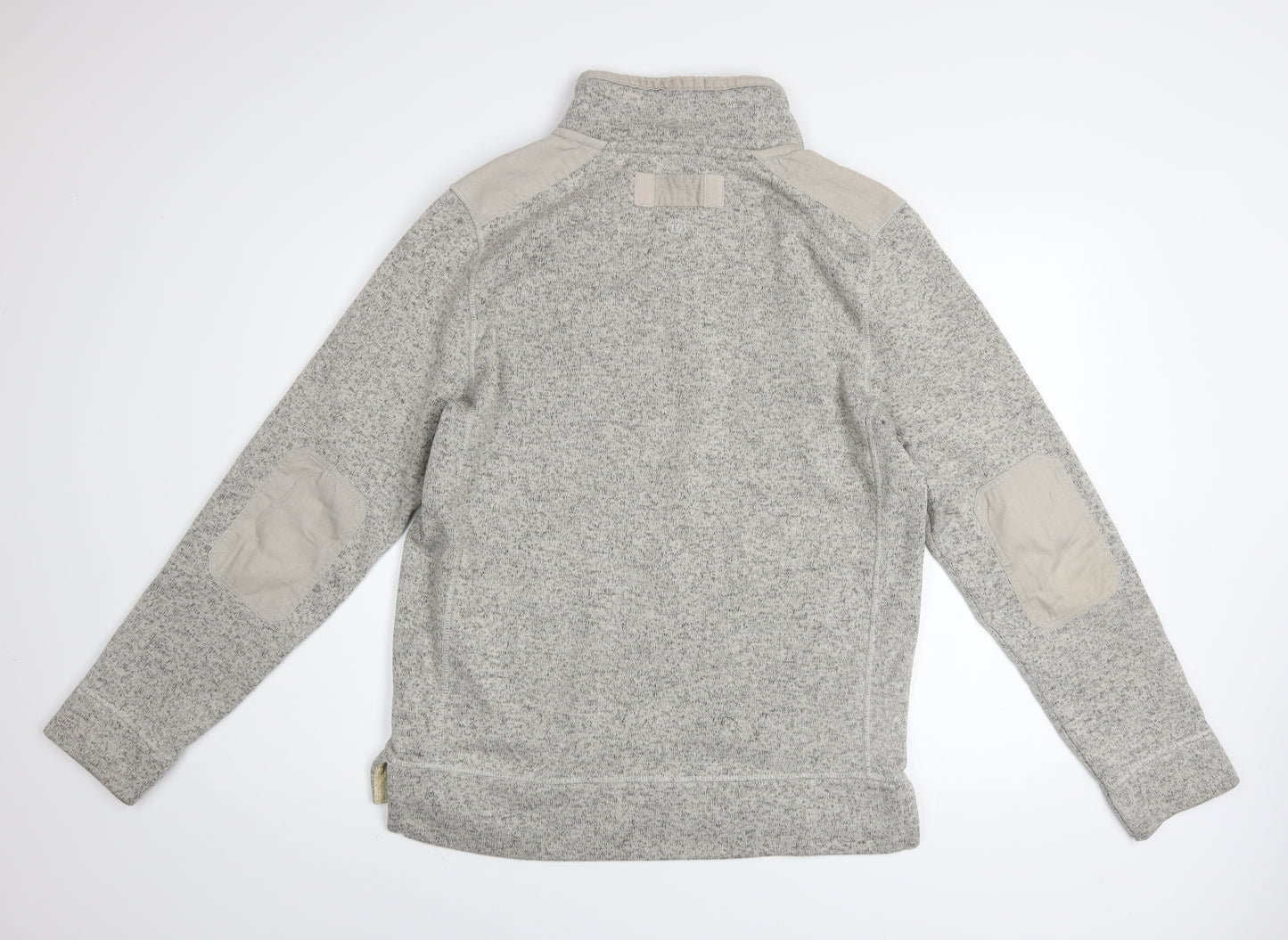 FatFace Men's Grey Henley Sweatshirt M Regular Fit