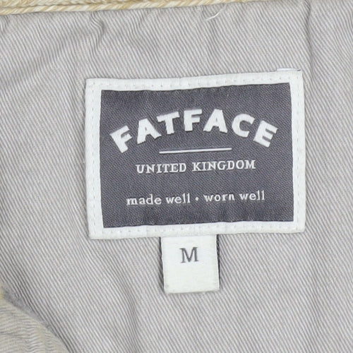 FatFace Men's Grey Henley Sweatshirt M Regular Fit