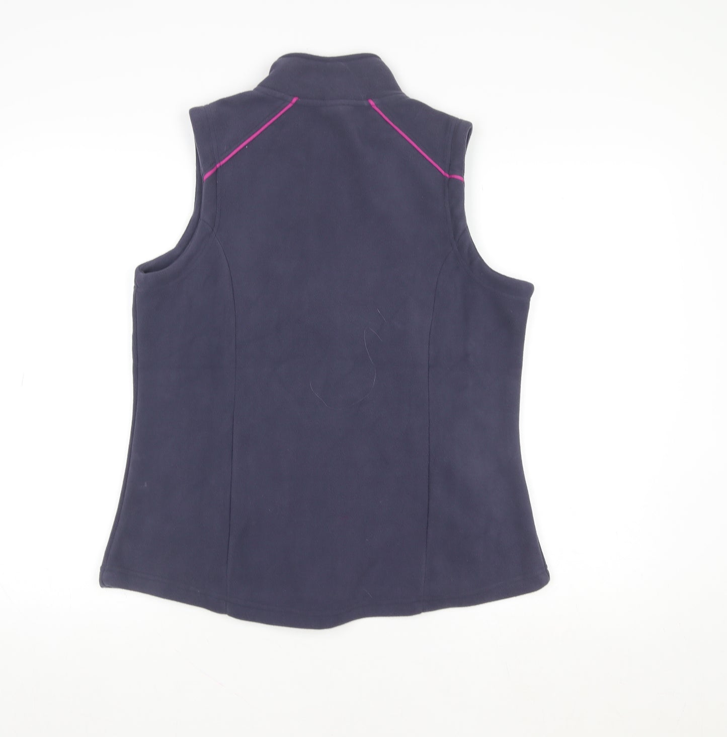 Jeep Womens Purple Fleece Zip Waistcoat Bodywarmer Size M