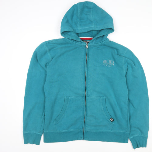 Saltrock Men's Blue XL Full Zip Hooded Fleece Jacket