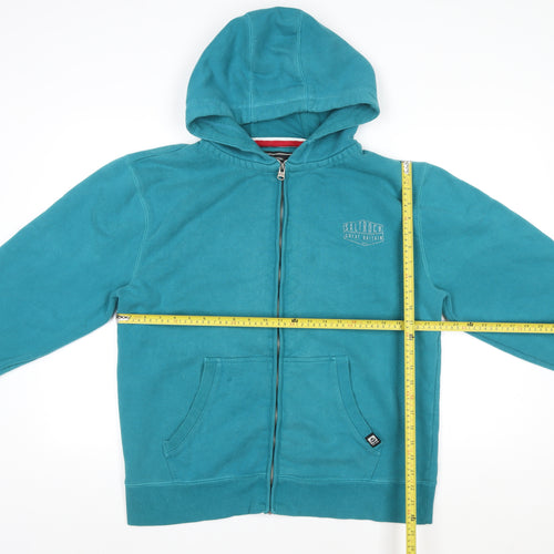 Saltrock Men's Blue XL Full Zip Hooded Fleece Jacket