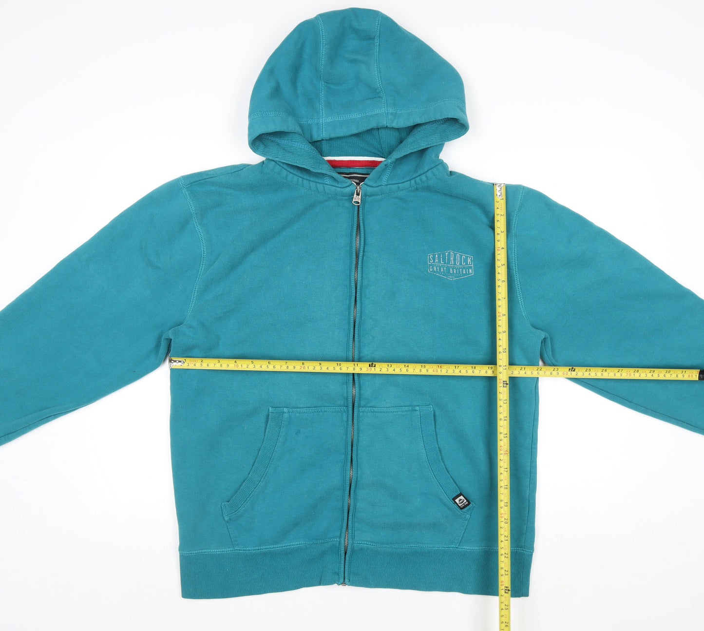 Saltrock Men's Blue XL Full Zip Hooded Fleece Jacket