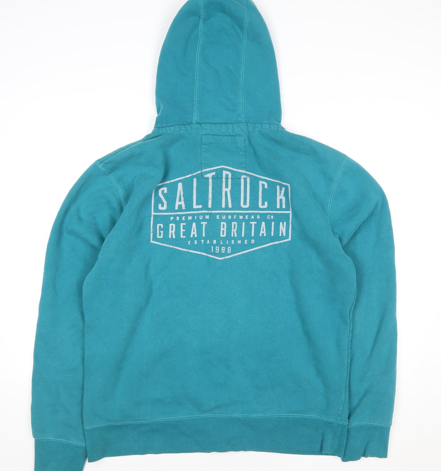 Saltrock Men's Blue XL Full Zip Hooded Fleece Jacket