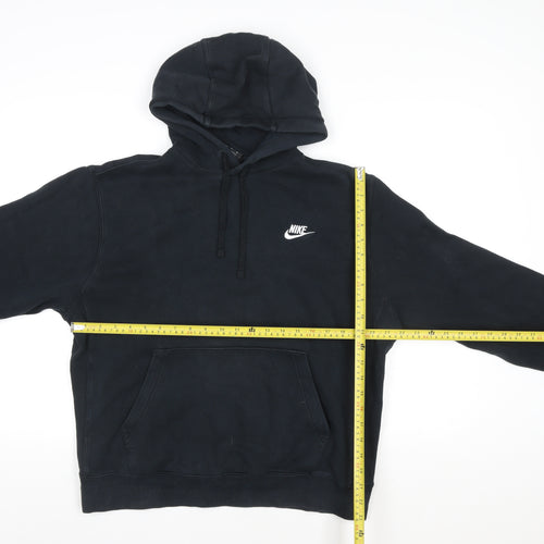 Nike Men's Black Pullover Hoodie M Sports Fleece Sweatshirt