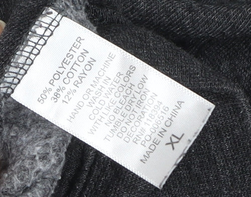 Vic Firth Men's Grey Full Zip Hooded Music Jacket XL