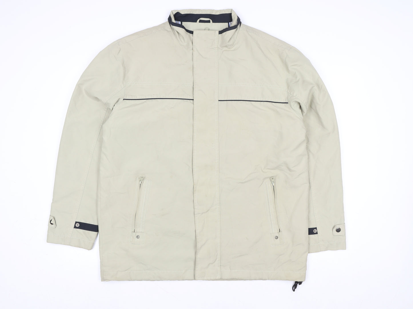 Greenwoods Men’s Beige 42 Regular Casual Full Zip Jacket