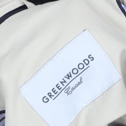 Greenwoods Men’s Beige 42 Regular Casual Full Zip Jacket
