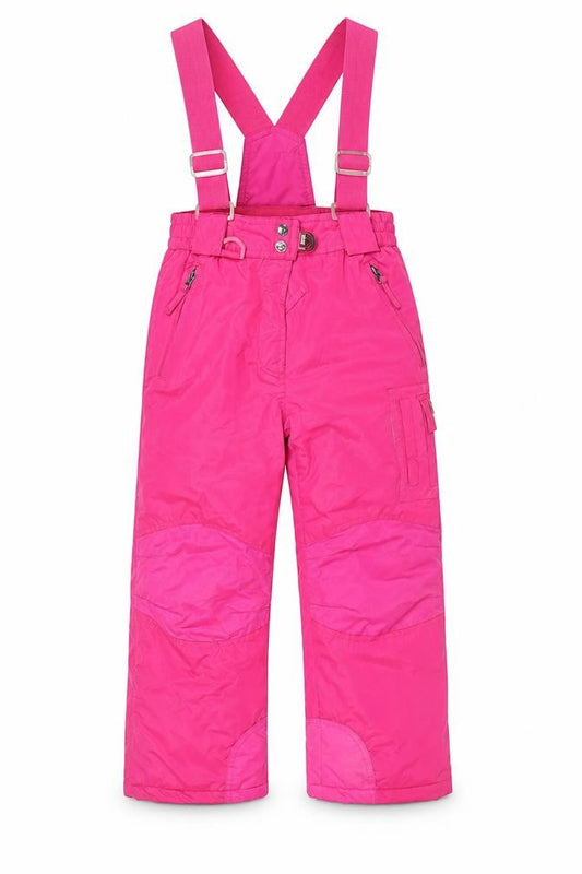 Front view of Weatherproof 32 Degrees girls’ pink 10-12 years waterproof snow pants