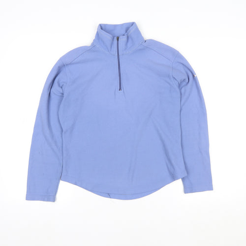 Berghaus Womens Blue Fleece 1/2 Zip Pullover Sweatshirt Size 10