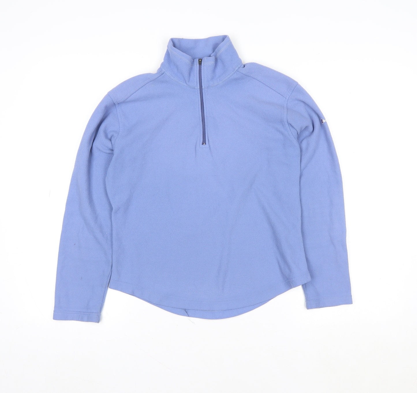 Berghaus Womens Blue Fleece 1/2 Zip Pullover Sweatshirt Size 10