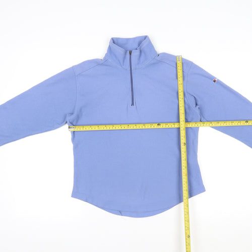 Berghaus Womens Blue Fleece 1/2 Zip Pullover Sweatshirt Size 10