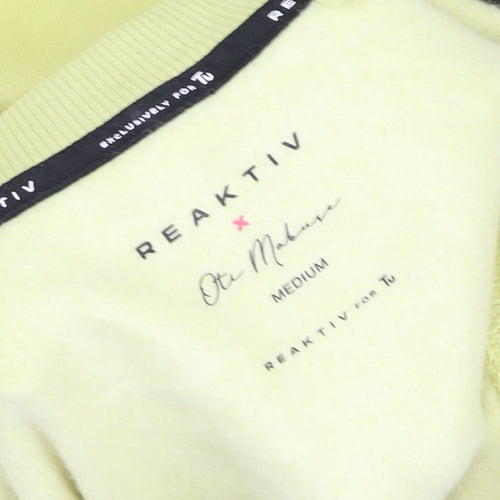 Reaktiv x Oti Mabuse Yellow Crew Neck Pullover Sweatshirt Women's M