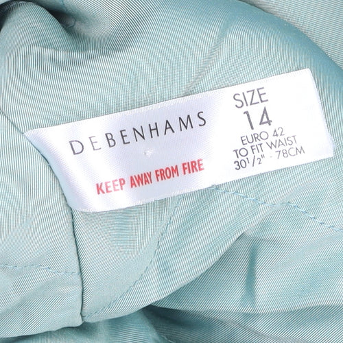 Debenhams Women’s Ivory Wool Hooded Parka Jacket Size 14