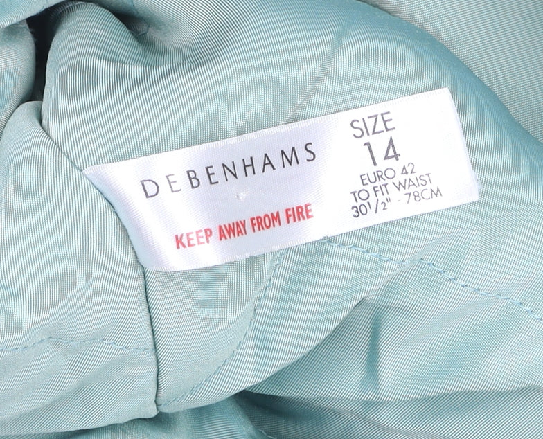 Debenhams Women’s Ivory Wool Hooded Parka Jacket Size 14