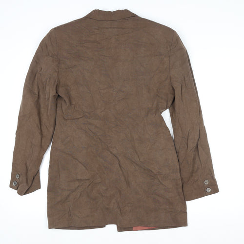 Principles Women’s Brown Single Breasted Lined Blazer UK 10 Classic Fit