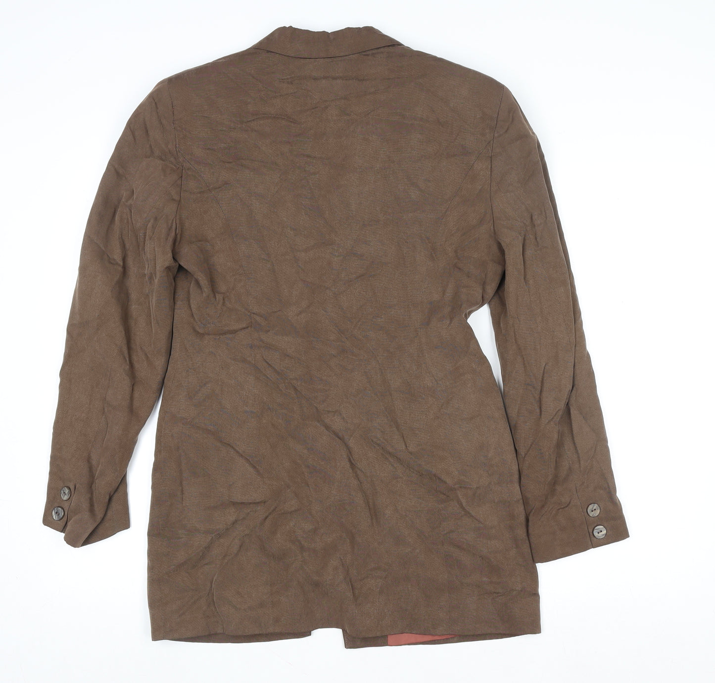 Principles Women’s Brown Single Breasted Lined Blazer UK 10 Classic Fit