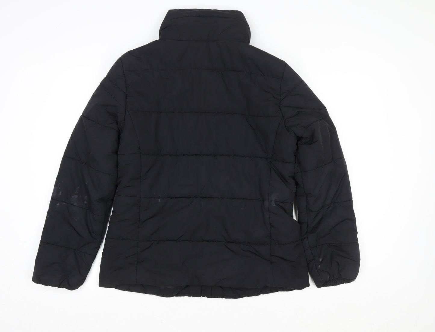 Marks and Spencer Women’s Black Size 12 Puffer Jacket Polyester