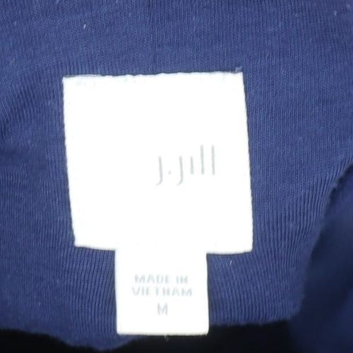 J.Jill Women's Blue Water Resistant Mid-Length Anorak Jacket Size M