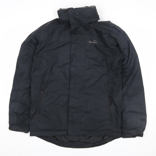 Peter Storm Mens Black Waterproof Rain Jacket Size S Outdoor Coat
