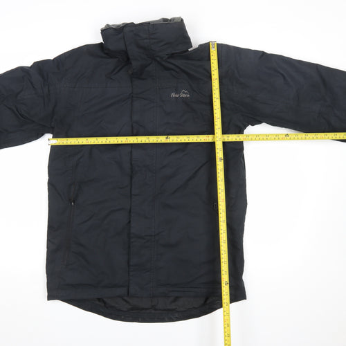 Peter Storm Mens Black Waterproof Rain Jacket Size S Outdoor Coat